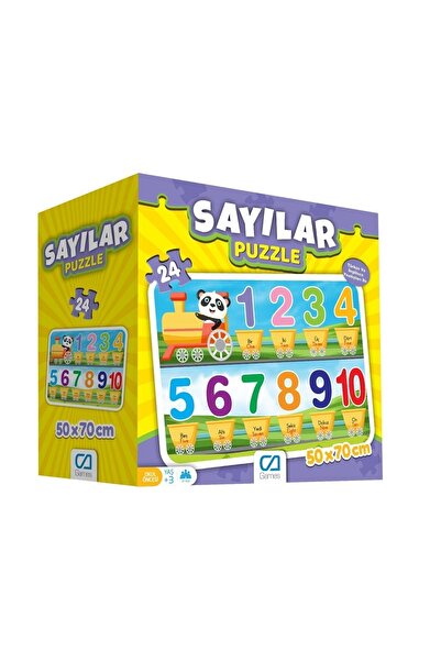 Genel Markalar Sayılar Eğitici Yer Puzzle 24 PRÇ