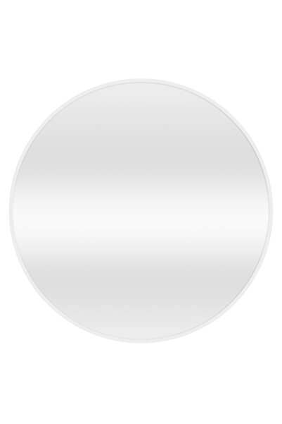 FLORADESİGN Ayna / Dekoratif Ayna / Yuvarlak Ayna / Banyo Ayna / Makyaj Ayna / Duvar Ayna/ Flora Roma ( Beyaz)