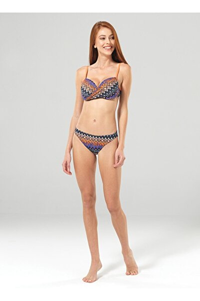 Blackspade Düşük Bel Zikzak Desen Tek Alt Bikini 8868