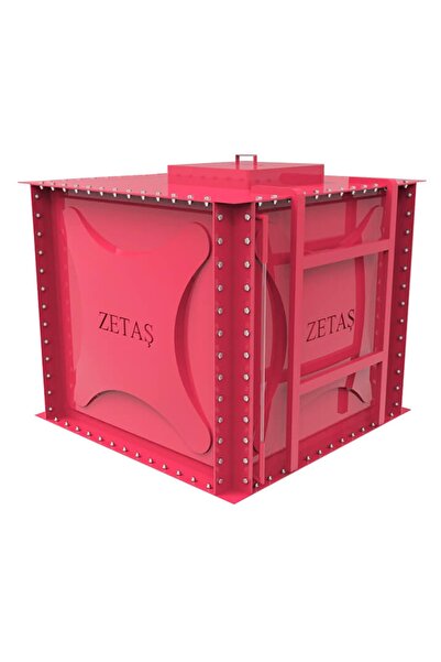 zetaş Fırın Boyalı Modüler Su Deposu Horoz Ibiği Rengi 1.250 Lt