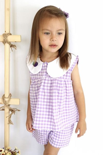 le petit sole Girl's Fruity Bottom-Top Set
