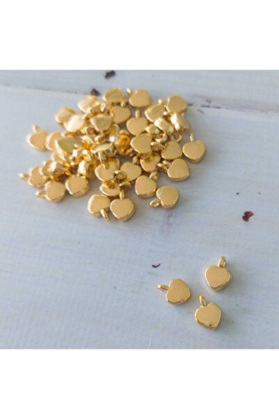 Bonanka Altın Kaplama Kalp Model Bileklik Kolye Halhal Ara Aparatı (10 Adet)