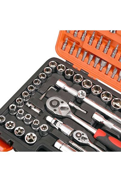 Titi 5446 1/2''-1/4'' Socket Set with Bits End Socket Set - 108 Pieces