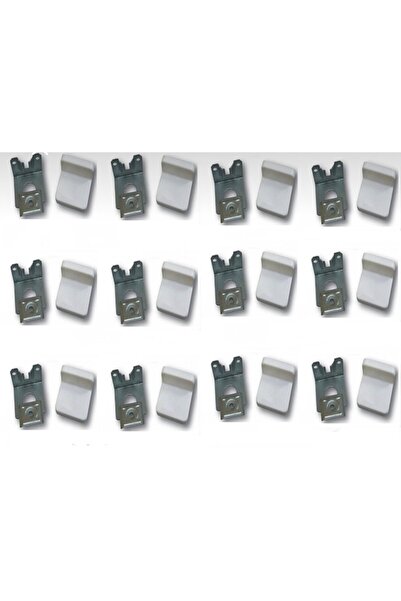 HMO Dizayn 12 Adet Dolap Askı Elamanı L Demir Deprem Dolap Sabitleme Aparatı+...