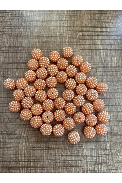 Gönülden Tasarım Колір 1 Перлинні намистини з отворами - 50 штук 1 см