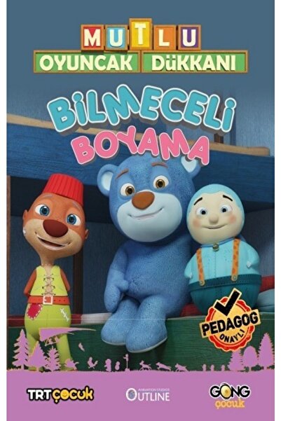 Genel Markalar Mutlu Oyuncak Dükkanı - Bilmeceli Boyama Kitabı / Kolektif / G...