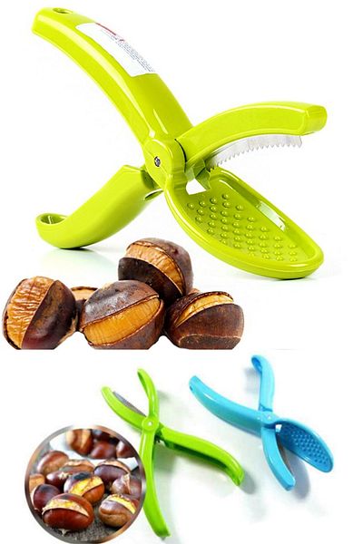 Kalsiyum Mood Qniay Practical Chestnut Scriber Plastic Chestnut Boot Clipper Scissors with Metal Cutter