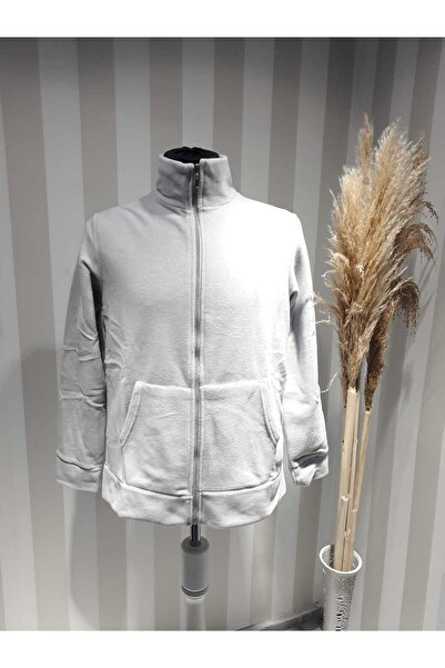 FATELLA Fleece gros unisex de iarnă cu închidere cu fermoar în față