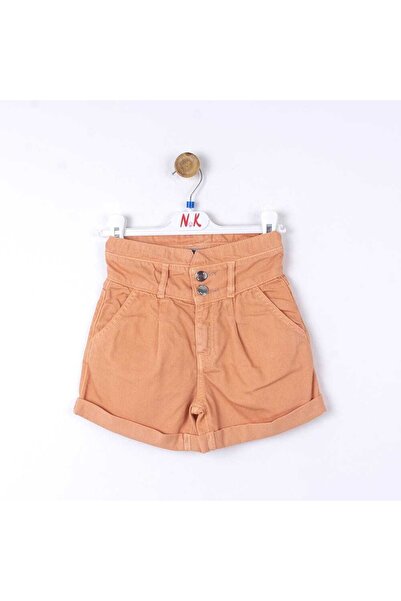 nk kids Ψηλόμεσο λινό σορτς για κορίτσια