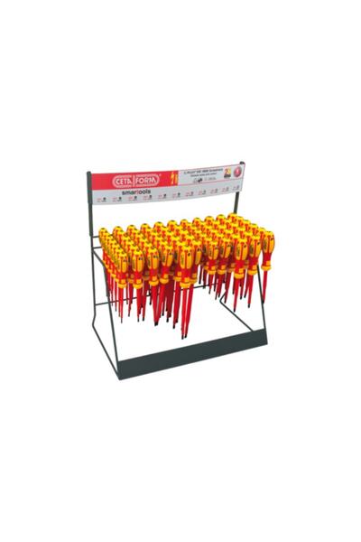 CETA FORM 67 Parça C Plus Vde 1000v Izoleli Tornavida Teşhir Standı (düz/ph/pz)