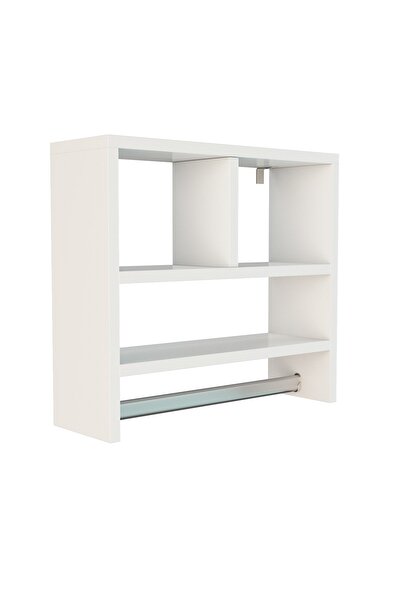 FLORADESİGN Banyo Rafı / Mutfak Rafı / Havlu Askısı / Mutfak Banyo Düzenleyici Flora Nuo (BEYAZ)