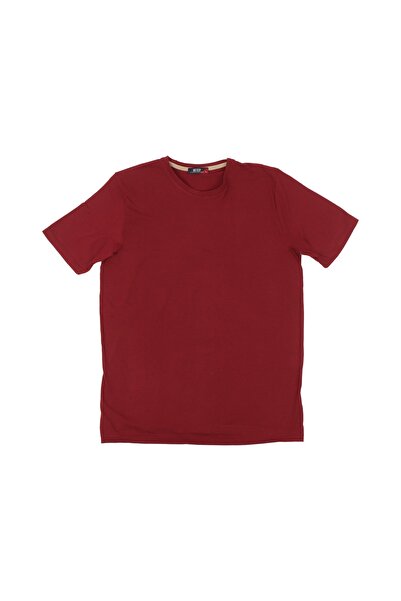 FATELLA Ανδρικό λεπτό χτενισμένο βαμβακερό μπλουζάκι με στρογγυλή λαιμόκοψη κ...