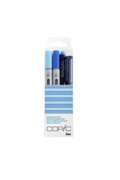 Copic Ciao Marker Pen Doodle Pack Blue Set