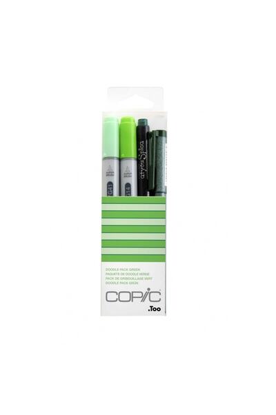 Copic Ciao Marker Pen Doodle Pack Green Set