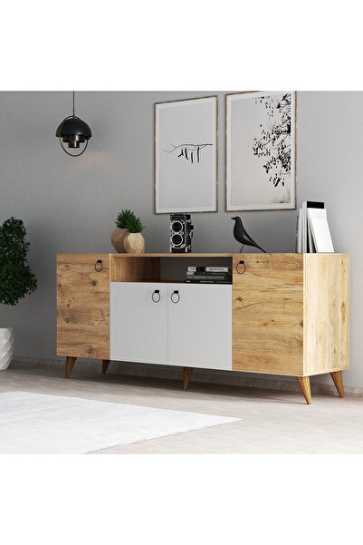 Tanmob Azra Konsol Çam - Beyaz - Ksl0203