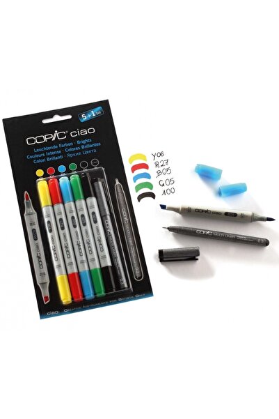 Copic Ciao Marker Pen 5+1 Set - Brights