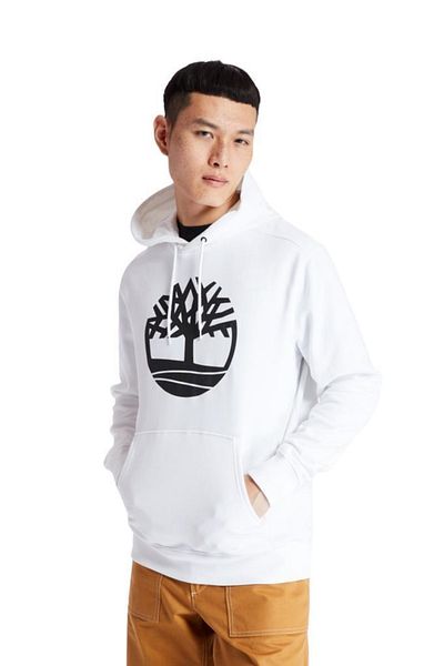 Timberland YC CORE TREE LOGO PULL OV Λευκό ανδρικό φούτερ101096681