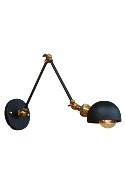 Dylight ريترو معدن ديكور ريفي البهلوانية الجدار الشمعدان الأسود