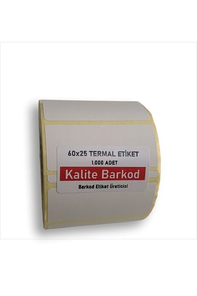 Kalite Barkod ملصق حراري 60x25| لفة ملصق الباركود