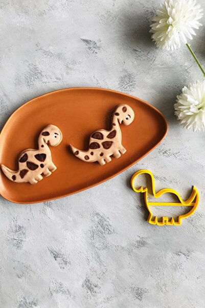 CESTOPİENO أداة تشكيل عجينة الديناصورات الصفراء / البسكويت / السيراميك / اللعبة