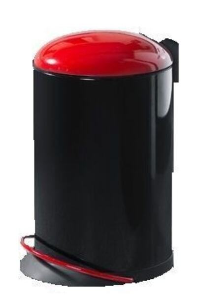 Hailo Topdesign Siyah/kırmızı Çöp Kovası - 16 L