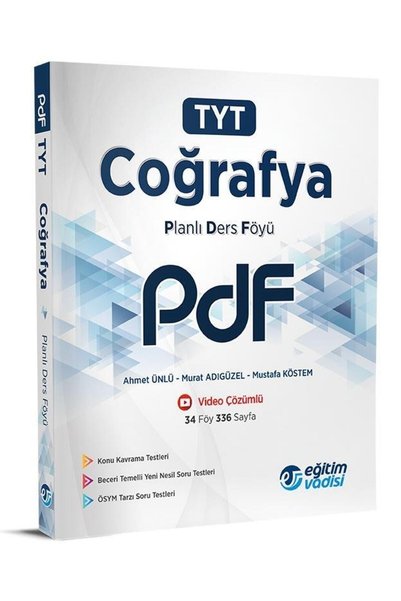 Eğitim Vadisi Yayınları Yks Tyt Coğrafya Video Anlatım Destekli Pdf 2026
