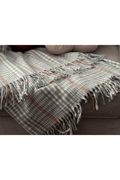 Heka Dupplin Check Gray 130X170 cm Tv Blanket