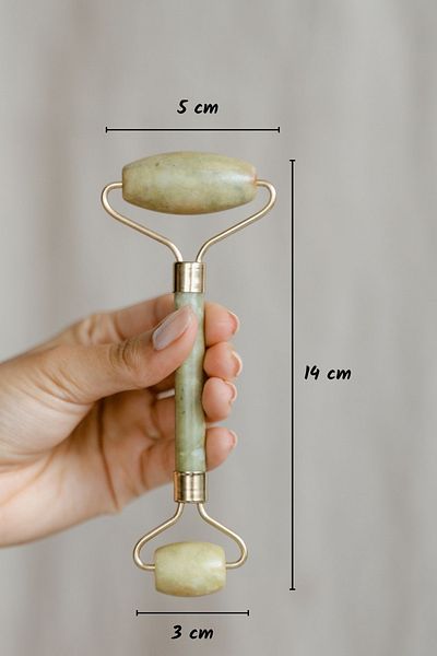 Viselia Dermaroller Cilt Saç Yüz Bakımı Saklama Kaplı 540 Iğneli 0.50 Mm + Jade Roller Yüz Masaj Aleti Seti