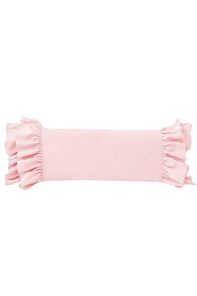 RİTMOHOME Ροζ, βολάν, Country, Scandinavian, Bohemian, Vintage Long 40x100 Μαξιλάρι Ριχτάρι (ΓΕΝΝΗΜΕΝΟ ΕΣΩΤΕΡΙΚΑ)