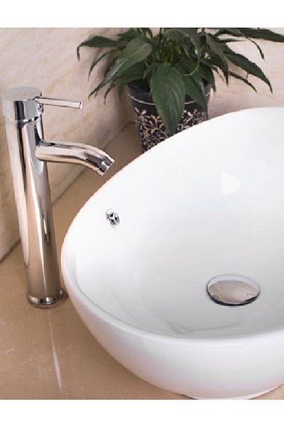 HMS Open-close Bowl Sink Faucet Chrome