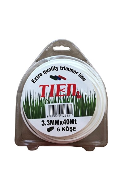 OEM Tırpan Misinası Tıen 3.3 Mm 40 Mt 6 Köşe Beyaz