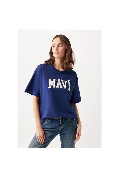 Mavi Tricou de damă cu logo imprimat 1600843-70722