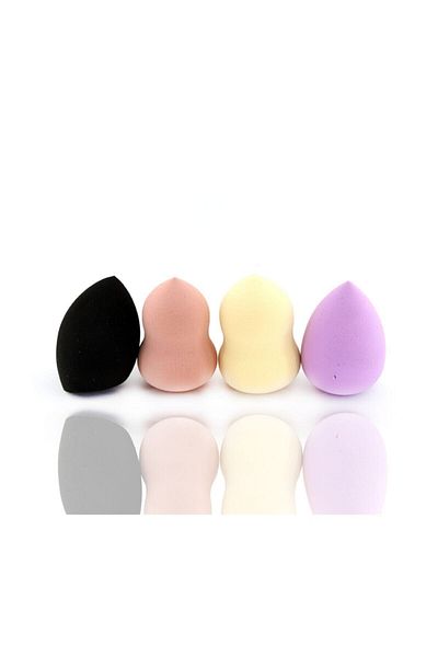 Makeuptime Mt 4-Piece Makeup Sponge - 4 Different Designs Large Size - Boxed