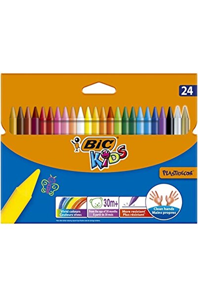 Bic Kids Elleri Kirletmeyen Pastel Boya, 24'lü Kutu