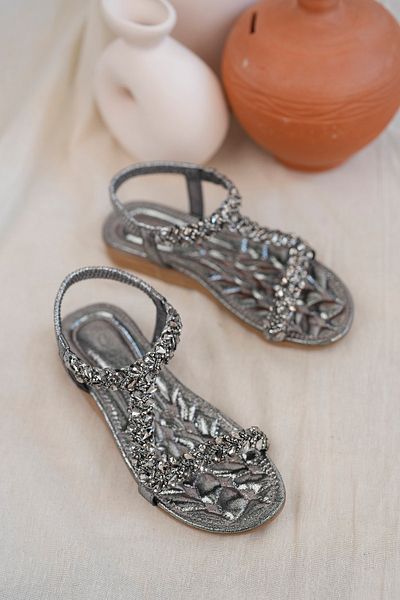 Khayt Isabel Anatomical Orthopedic Fashion Stoned Daily Children's Sandals