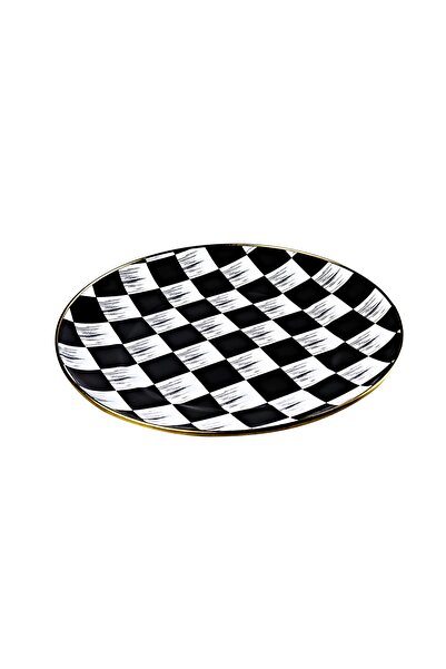 Taşev Bambum Emilia - Emaye Servis Tabağı 26 Cm