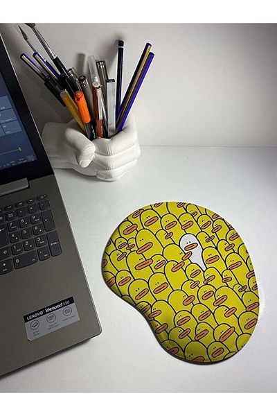 HobiShop Yellow Ducks Mouse Pad with Wrist Support