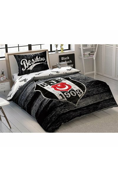 Taç Licensed Duvet Cover Set Single Beşiktaş Wooden Logo
