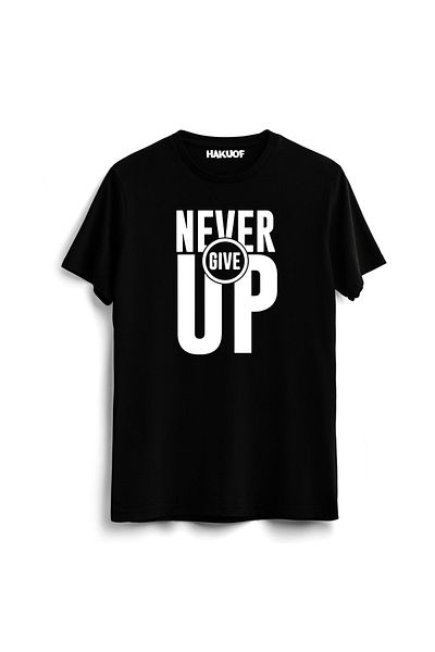 hakuof Ποτέ μην εγκαταλείπετε T-shirt