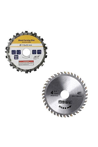 Depolife Ahşap Kesme Şekillendirme Disk Seti Zincirli Testere Ve Elmaslı Test...