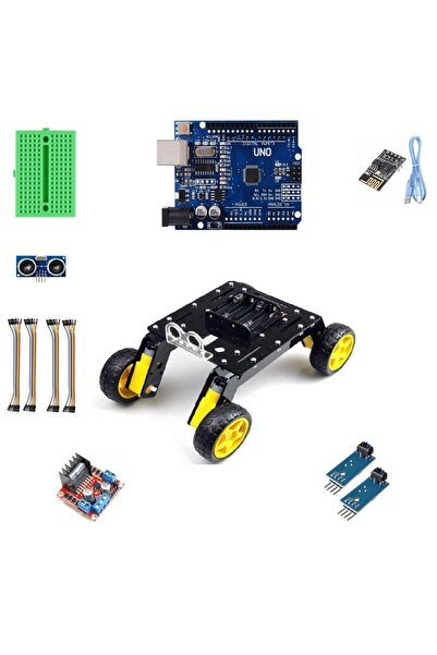 JSumo Emes Robotik 4 X 4 Rover Arazi Robotu Seti(ÖRNEK KODLARI HEDİYESI)