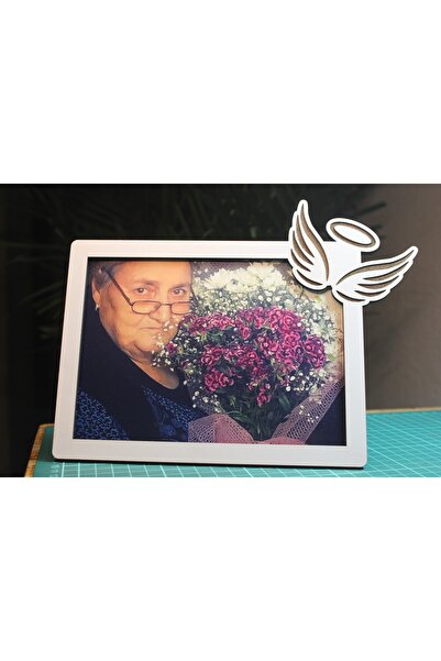 DİKEN STORE Melek Ahşap Fotoğraf Çerçevesi