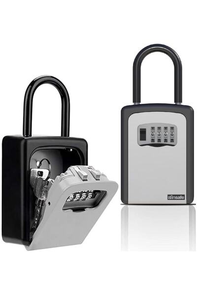 İnsafe Isc802key Şifreli Anahtar Kutusu - Anahtar Dolabı - Gri