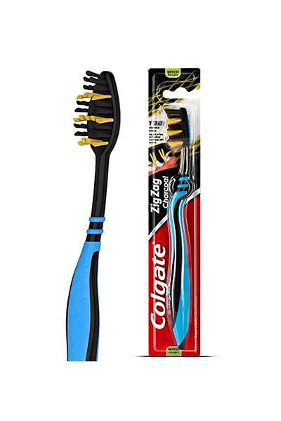 Colgate ZigZag Charcoal Interdental Cleaning Medium Toothbrush