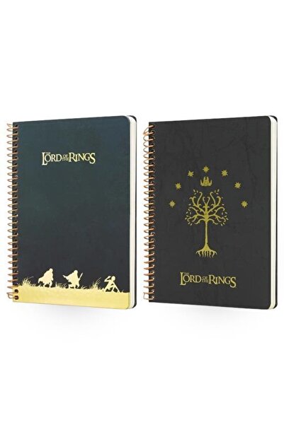 Mabbels Lord Of The Rings (YÜZÜKLERİN EFENDİSİ) Siyah Ve Yeşil Butik Defter 9...