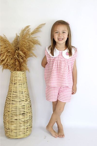 le petit sole Girl's Fruity Bottom-Top Set