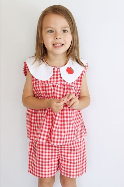 le petit sole Girl's Fruity Bottom and Top Set