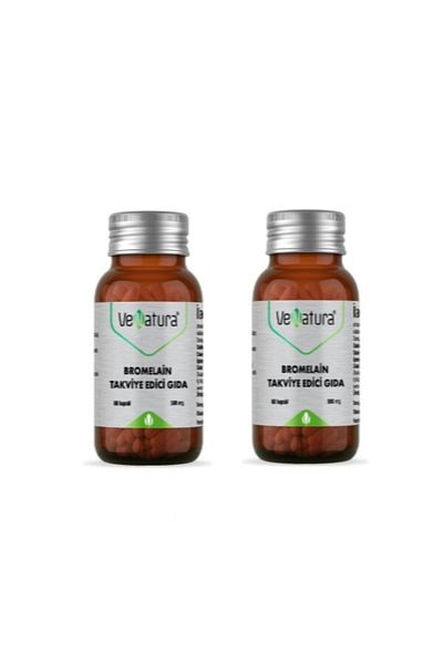 VeNatura 60 Capsules Bromelain - Food Supplement 2 Pieces