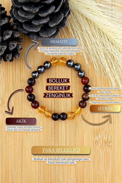 Lalibo سوار من الحجر الطبيعي للنساء والرجال والعملات المعدنية وفرة وفرة العقي...