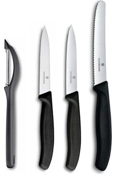 Victorinox Siyah Soyacak Seti 4 Parça